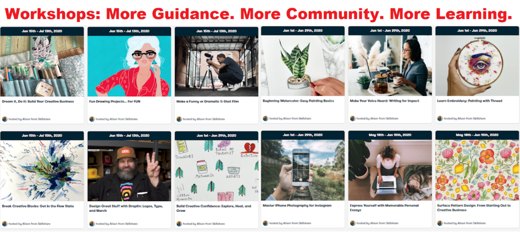 Skillshare workshops Reviewed